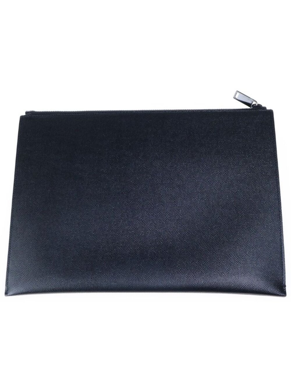 Saint Laurent Paris Logo Cassandra Clutch Caviar Leather Black - Picture 2 of 9